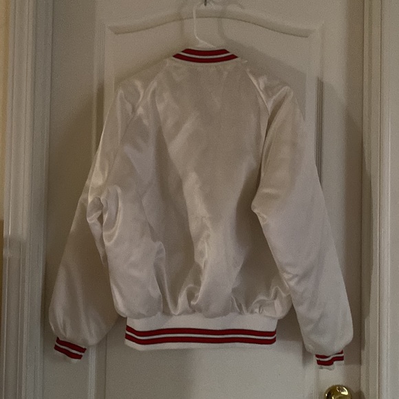 White satin baseball jacket - Picture 3 of 3